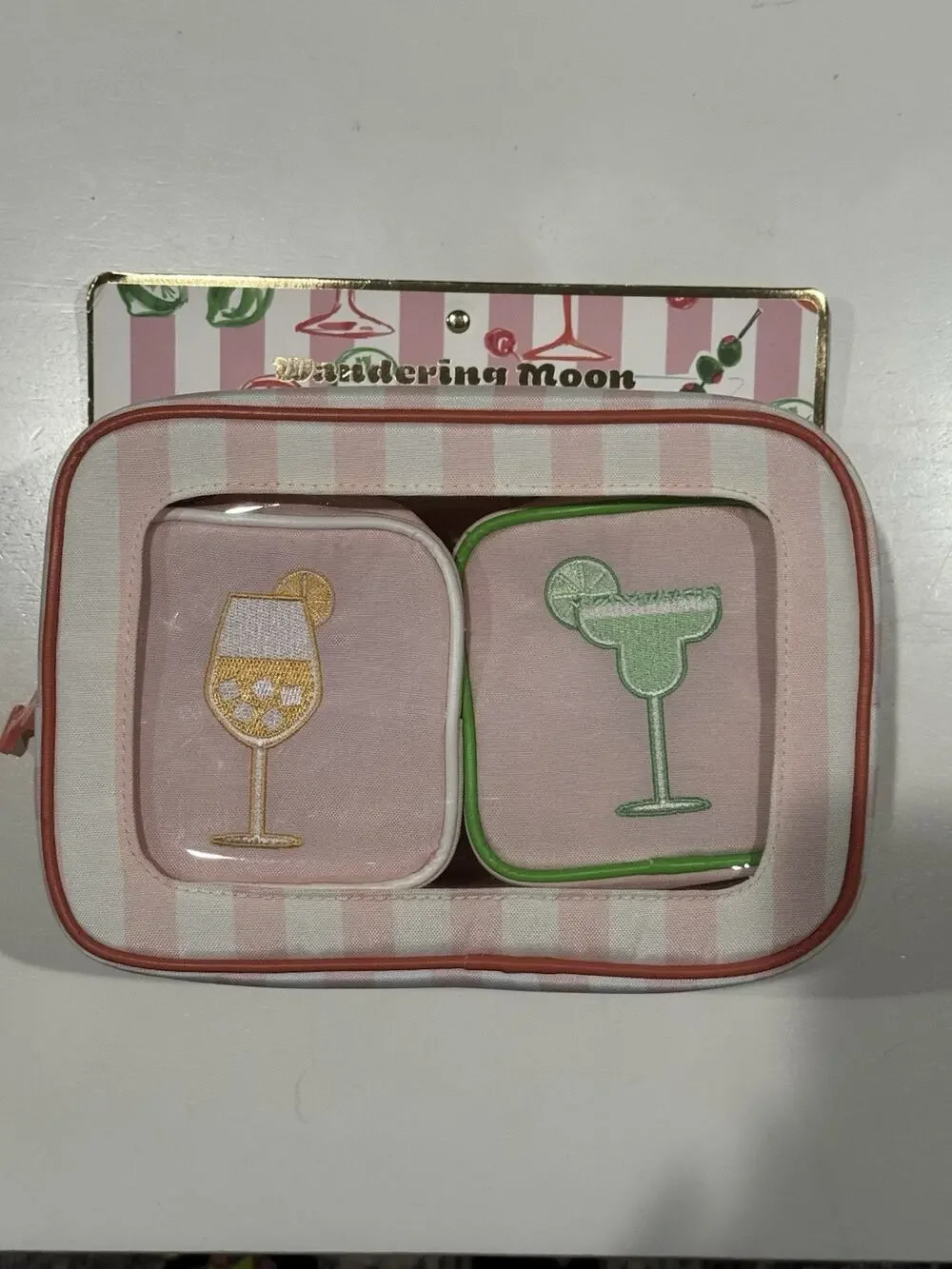 Wandering Moon Drinks Travel Zippered Pouches